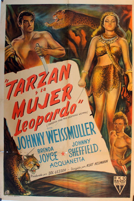Póster de la película Tarzán y la mujer leopardo