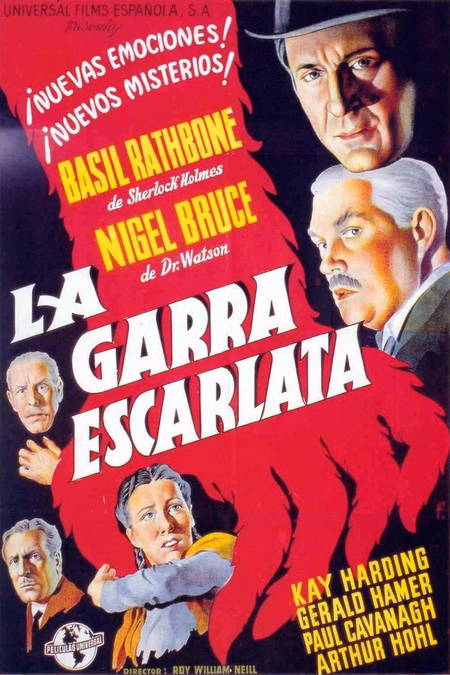 Póster de la película La garra escarlata