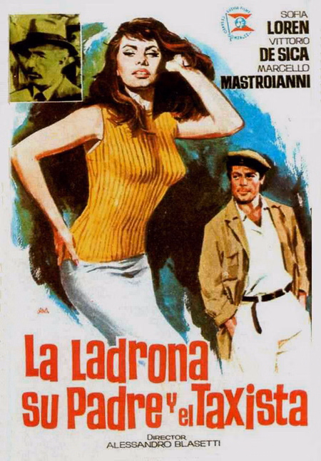 Póster de la película La ladrona, su padre y el taxista