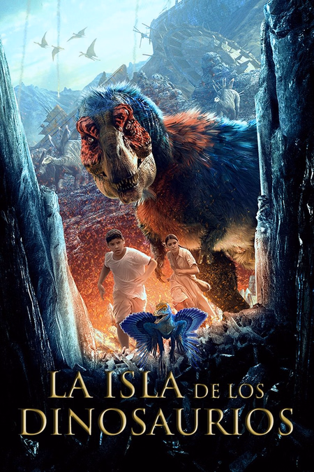 Póster de la película La isla de los dinosaurios